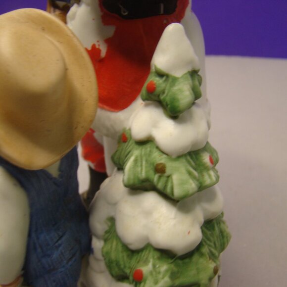 1985 Denim Days "I Love Santa" Figurine - #8951 Interiors Homco Vintage - Picture 9 of 16